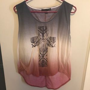 Buckle Cross Tank Top